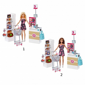 Игровой набор из серии Barbie® - Супермаркет, 2 вида (Mattel, FRP01)